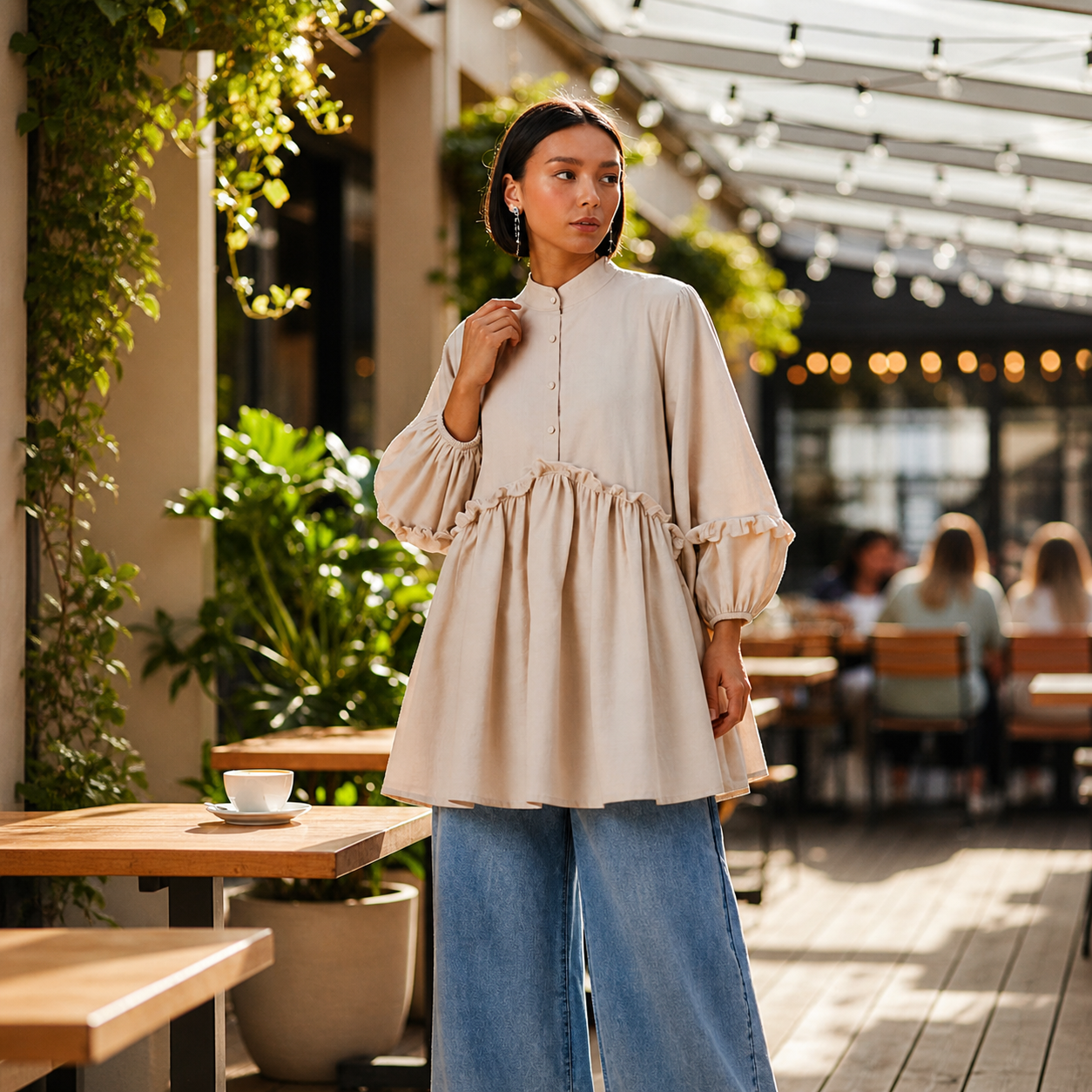 The Yasmine Tunic — Floral Linen