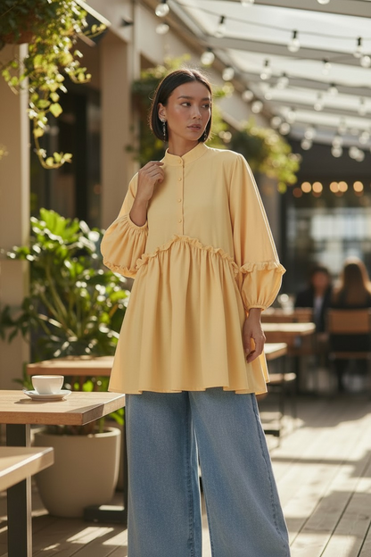 The Yasmine Tunic — Floral Linen