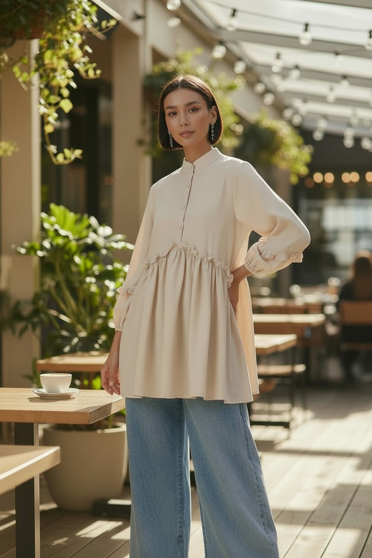 The Yasmine Tunic — Floral Linen